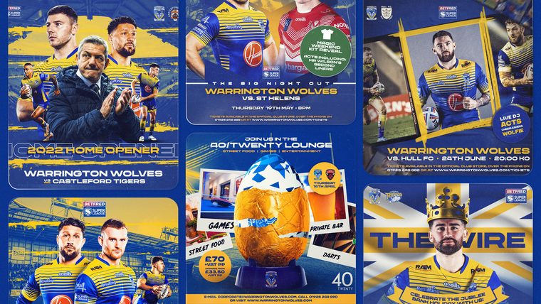 Warrington Wolves social content by Salisbury Media